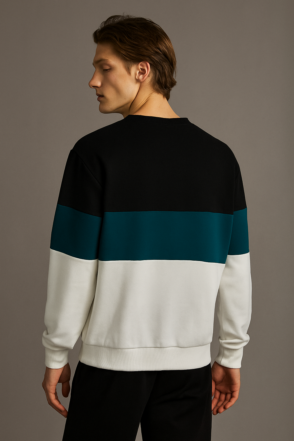 Men Colorblock Round Neck Pure Cotton Multicolor T-Shirt