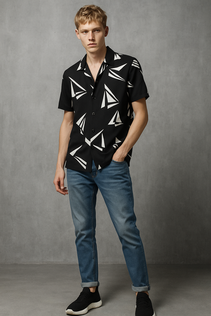 Men Printed Casual Multicolor Shirt