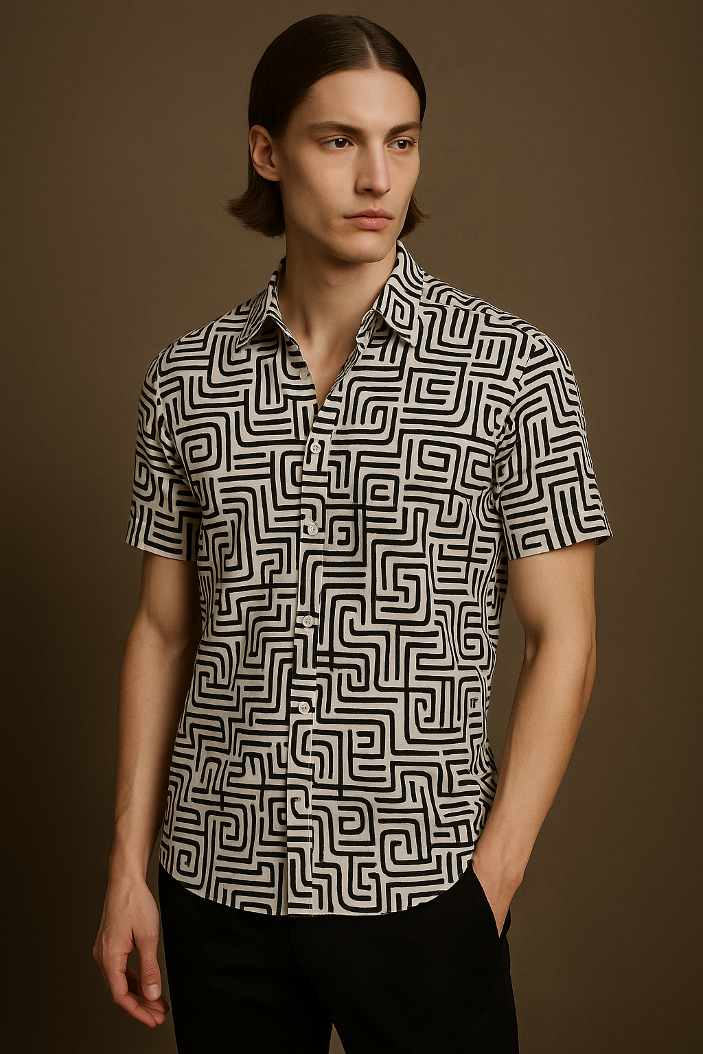 Men Printed Casual Multicolor Shirt