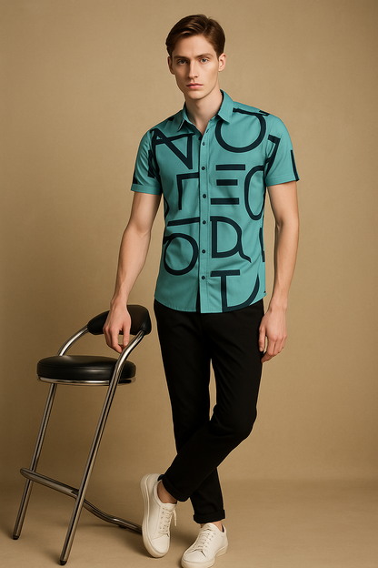 Men Printed Casual Multicolor Shirt